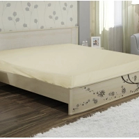 Sheet Yaroslav on elastic calico 02 beige 200x180x20 (38177)