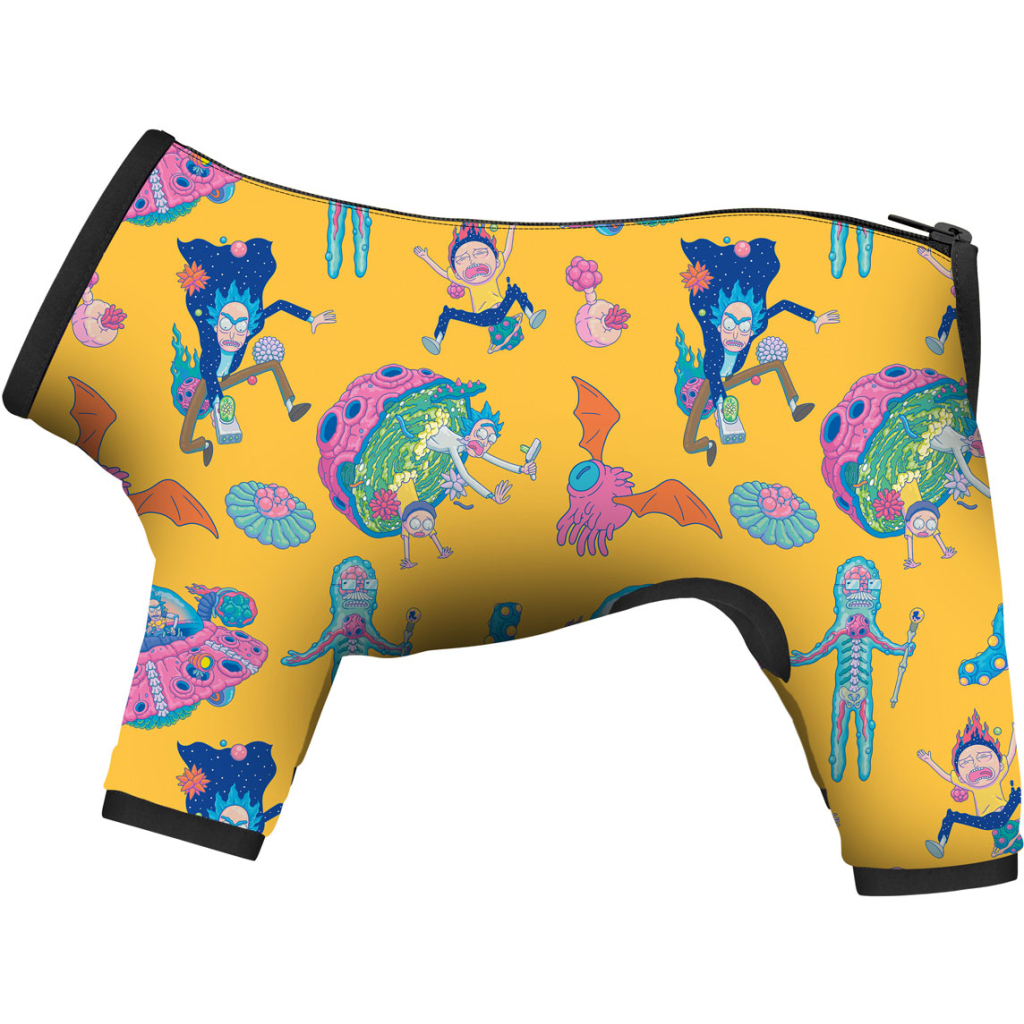 Дощовик для тварин Collar WAUDOG Clothes "Рік і Морті 3" XS22 В 30-34 см, З 19-21 см (5322-0282)