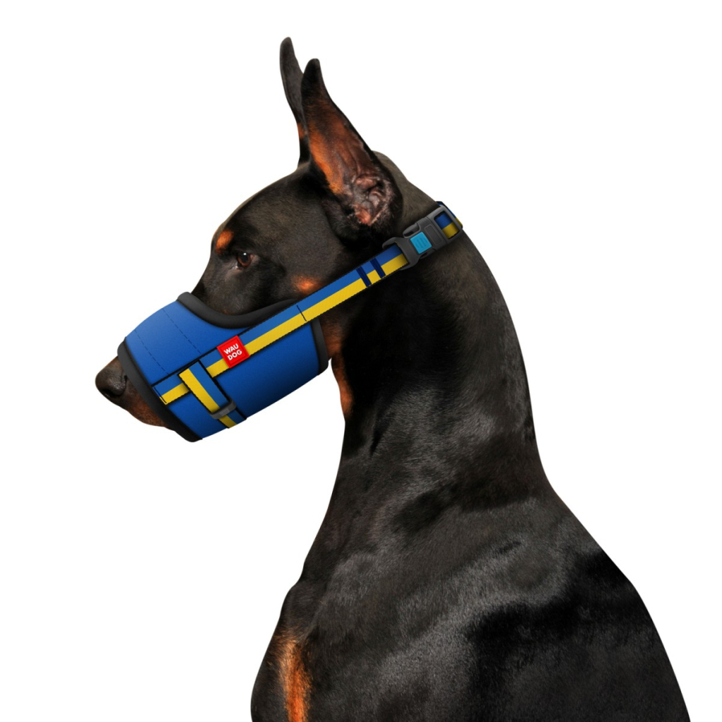 Намордник для собак WAUDOG Nylon «Colors of freedom» L 25-34 см (352-4020)