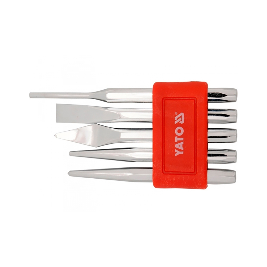 Набір інструментів Yato зубил і кернів 5 шт. (YT-4695) Набір інструментів Yato зубил і кернів 5 шт. (YT-4695)