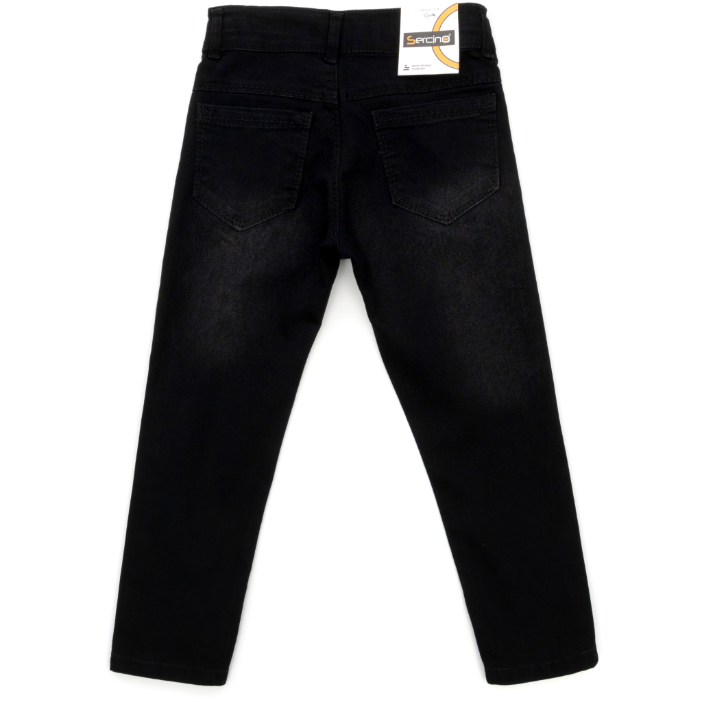 Джинси дитячі Sercino базові (19013-128B-black)