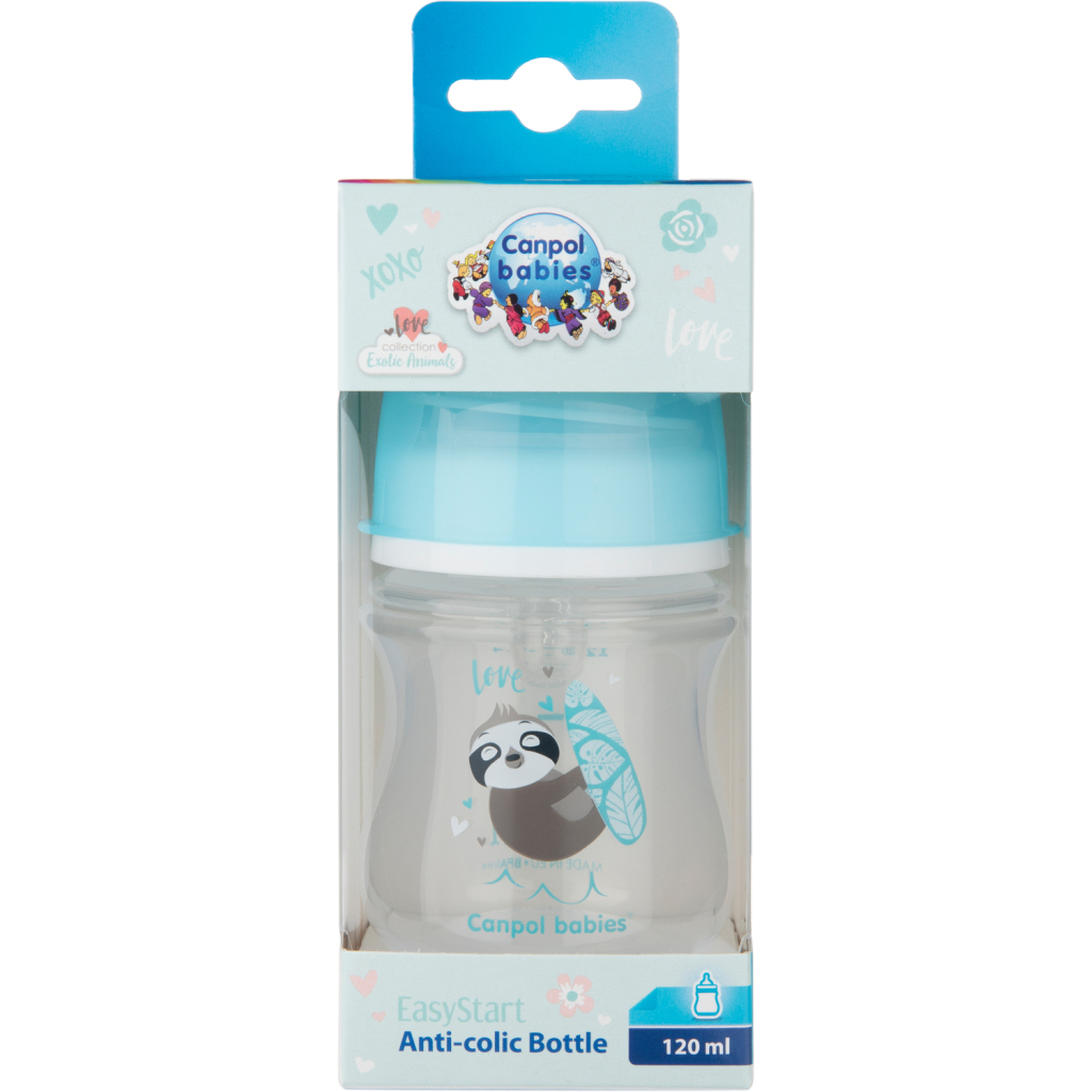 Пляшечка для годування Canpol babies EasyStart - Toys з широким отвором 120 мл (35/220_blu) Пляшечка для годування Canpol babies EasyStart - Toys з широким отвором 120 мл (35/220_blu)