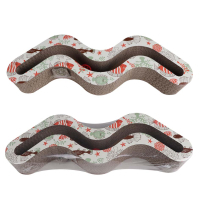 Scratcher (claw) for cats Eastland Wave with catnip 49.5x15x7 cm (6970115703179)