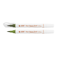 Art marker STA watercolor brush AQUA NATURAL BRUSH 3700, green olive (STA3700-37)