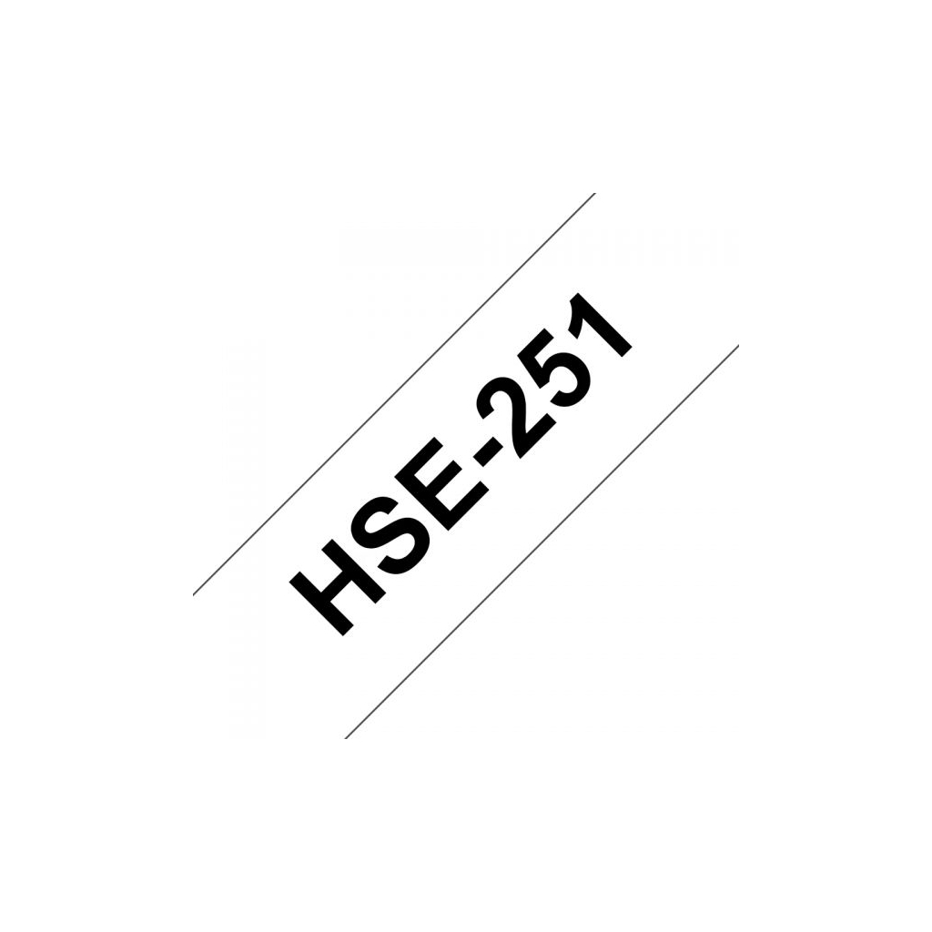 Стрічка для принтера етикеток UKRMARK B-HS251, термоусадочная трубка 23,6мм х 1,5м, black on white, совместимая с HSe251 (900533)