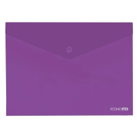 Folder - envelope Economix B5 180 μm transparent, texture "gloss", purple (E31302-12)