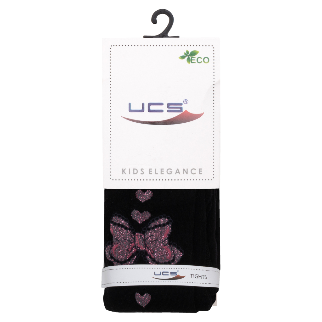Колготки дитячі UCS Socks з бантом (M0C0301-2192-146G-black)