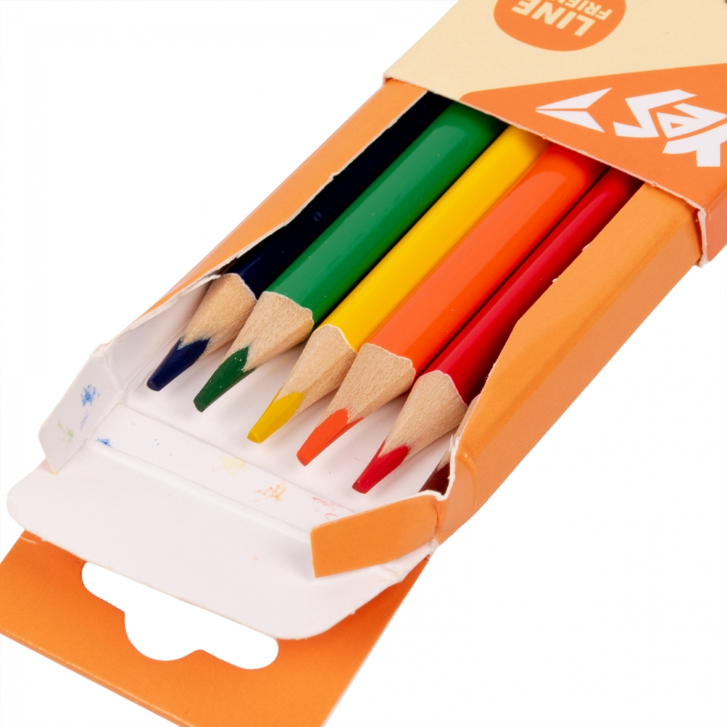 Олівці кольорові Yes Line Friends6 кол (290710) Олівці кольорові Yes Line Friends6 кол (290710)