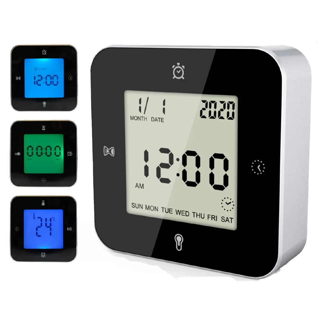 Настільний годинник Technoline WT344 Black/Silver (DAS301304)