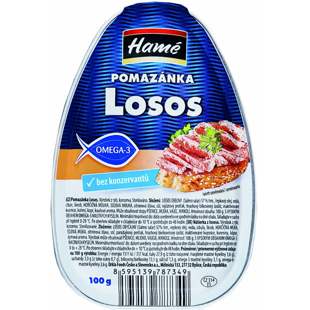 Паштет Hame з лосося 100 г (8595139787349)