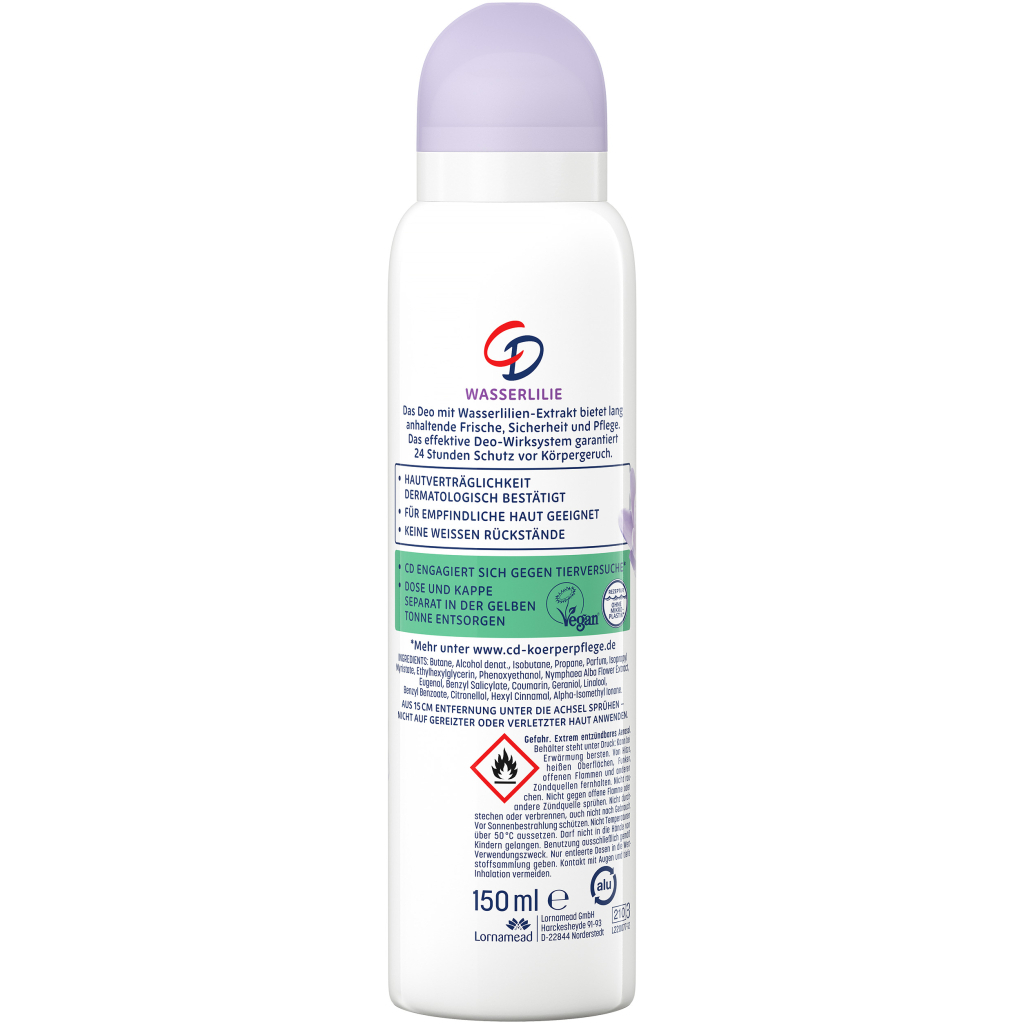 Дезодорант CD Водяна Лілія Спрей 150 мл (5000468000609)