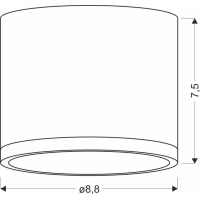 Світильник точковий Candellux 2275925 TUBA (2275925)
