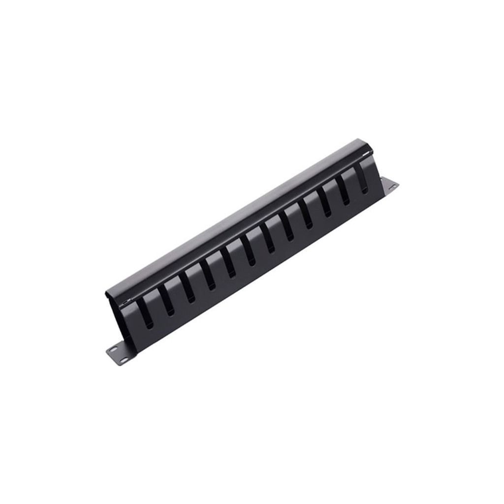 Кабельний організатор 19" 1U/12Port з кришкою, корпус метал Voltronic (20023) Кабельний організатор 19" 1U/12Port з кришкою, корпус метал Voltronic (20023)