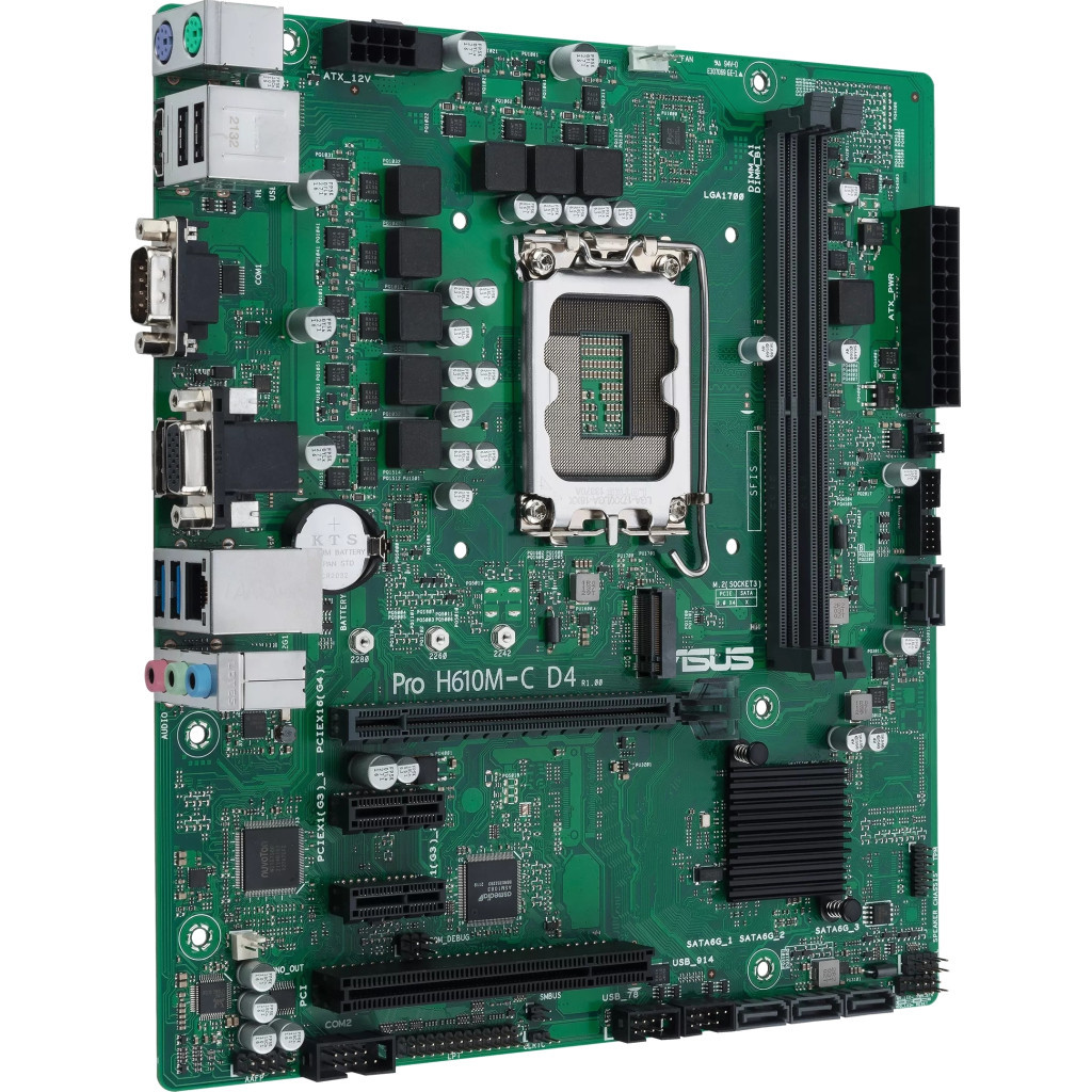 Материнська плата ASUS Pro H610M-C D4-CSM Материнська плата ASUS Pro H610M-C D4-CSM