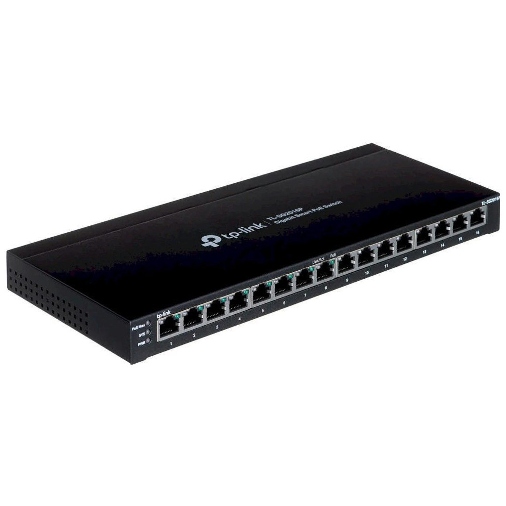 Комутатор мережевий TP-Link TL-SG2016P Комутатор мережевий TP-Link TL-SG2016P
