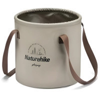 Відро складане Naturehike ПВХ NH20SJ040 10 л світло-коричневий (6927595764619)