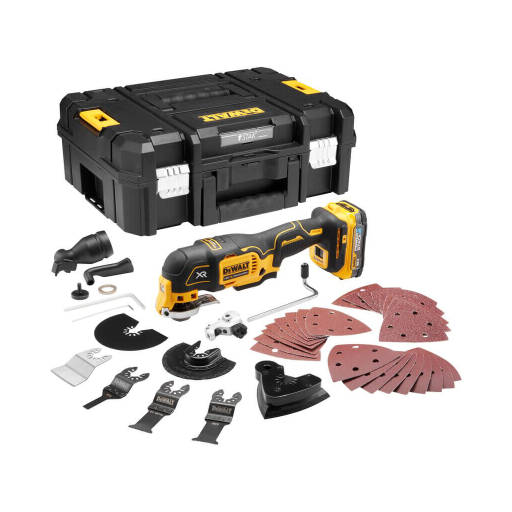 Реноватор DeWALT 18В PowerStack 1.7Ah, 20000 кол/хв, TSTAK (DCS356E1T)