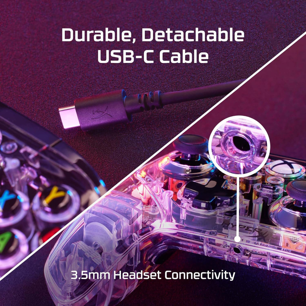 Геймпад HyperX Clutch Gladiate RGB for PC/Xbox Clear (7D6H2AA)