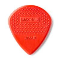 Mediator Jim Dunlop Max-Grip Jazz III Nylon Pick 6 pcs. (471P3N)