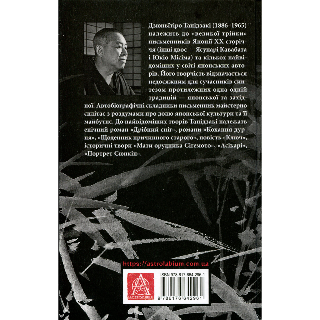 Книга Чорне біле - Дзюньтiро Танідзакi Астролябія (9786176642961)