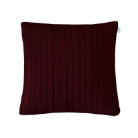 Pillowcase Provence decorative knitted SOFT Bordeaux 45x45 (011698)