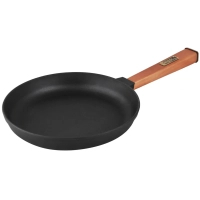 Brizoll Optima cast iron frying pan with handle 200x35 mm (O2035-P)