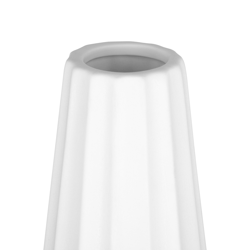 Ваза Ardesto Molize, 8.5х27.5см, порцеляна, білий (AR3810W)
