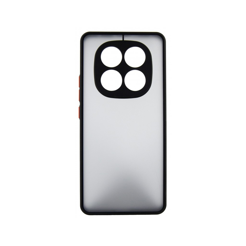 Чохол до мобільного телефона Dengos Kit Xiaomi Redmi Note 14 Pro case Matte + glass (Black) (DG-KM-128)