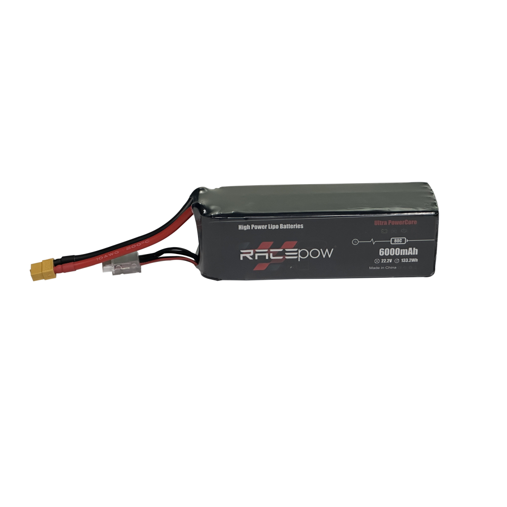 Акумулятор для дрона RacePow 6000mAh 6S 80C (6000mAh-6S-80C)