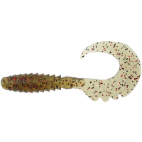Силікон рибальський FishUP Fancy Grub 2" 045 - Green Pumpkin/Red & Black (10шт/уп) (1864.01.19)