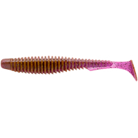 Fishing silicone FishUP U-Shad 3" 016 - Lox/Green&Black (9pcs/pack) (1862.03.30)