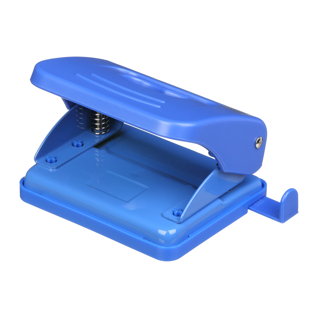 Діркопробивач Buromax пластиковий, до 20 аркушів, 120 х 82 х 53 мм, синий (BM.4017-02)