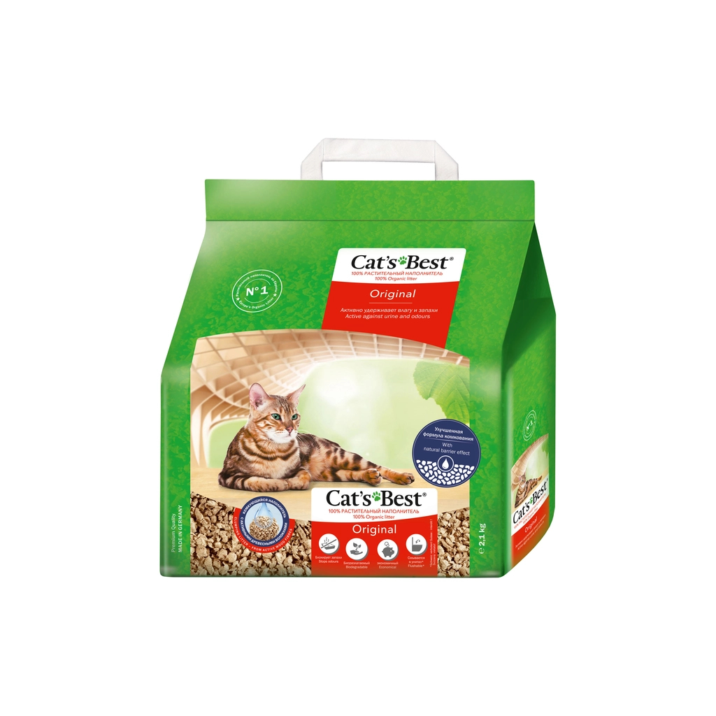 Наповнювач для туалету Cats Best Original Деревний грудкувальний 2.1 кг (5 л) (4002973302347) Наповнювач для туалету Cats Best Original Деревний грудкувальний 2.1 кг (5 л) (4002973302347)