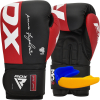 Боксерські рукавички RDX REX F4 Red/Black 10 унцій (BGR-F4R-10OZ)