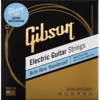Guitar strings Gibson SEG-BWR9 Brite Wire Reinforced Ultra-Light (09-42) (230466)