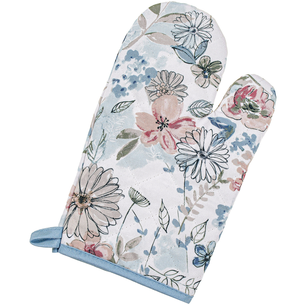 Кухонна прихватка Home Line Рукавиця Квіти 17x28 см (182822)
