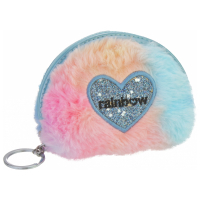 Children's wallet Cool For School Keychain fluffy Rainbow (CF87114)
