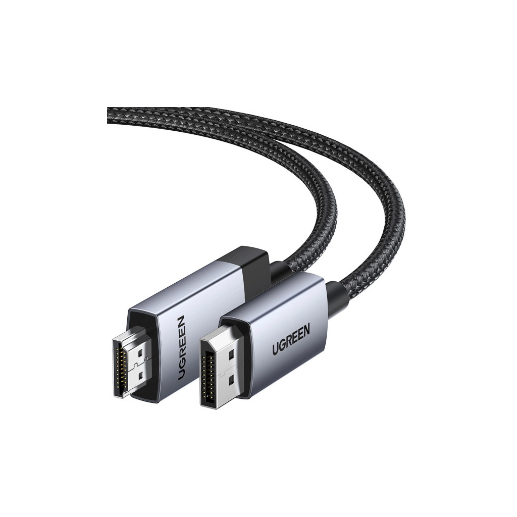 Кабель мультимедійний DisplayPort M to DisplayPort M 3.0m V1.2 4K60Hz 2K144Hz 1080P240Hz black Ugreen (25491) Кабель мультимедійний DisplayPort M to DisplayPort M 3.0m V1.2 4K60Hz 2K144Hz 1080P240Hz black Ugreen (25491)