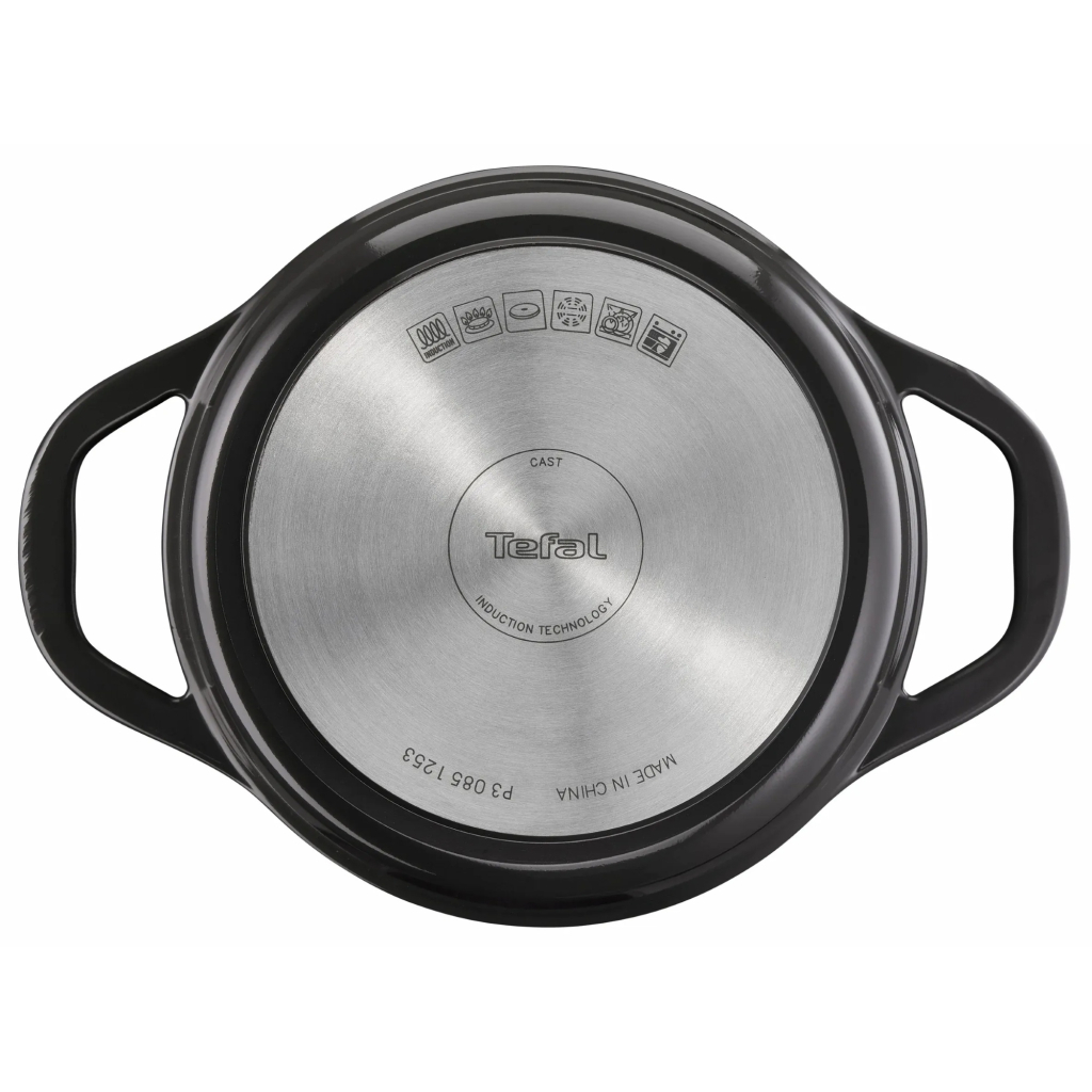 Каструля Tefal Air, з кришкою, 3.1л, алюміній, чорний (E2554404)