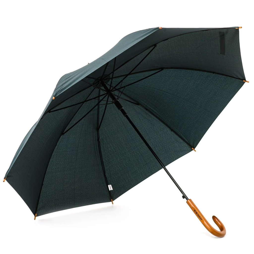 Парасоля Krago Wooden Green з дерев'яною ручкою (umb-1-004)