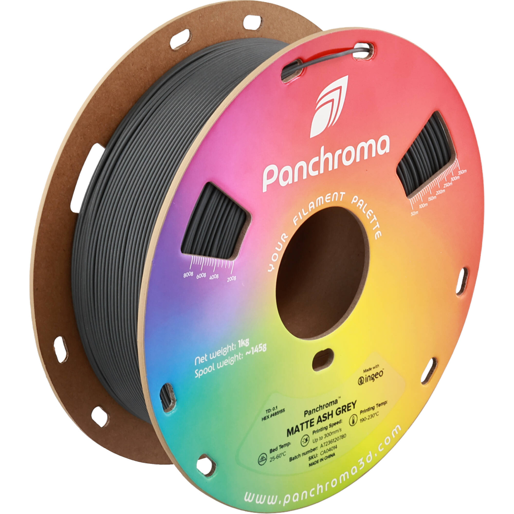 Пластик для 3D-принтера Polymaker PLA PANCHROMA MATTE 1,75mm 1kg ASH GREY (CA04014)