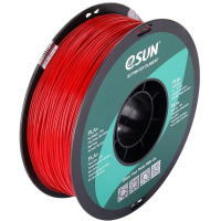Plastic for 3D printer eSUN PLA+ P1.75mm, 1kg, Red (Fire engine) (PLA+P175FR1)