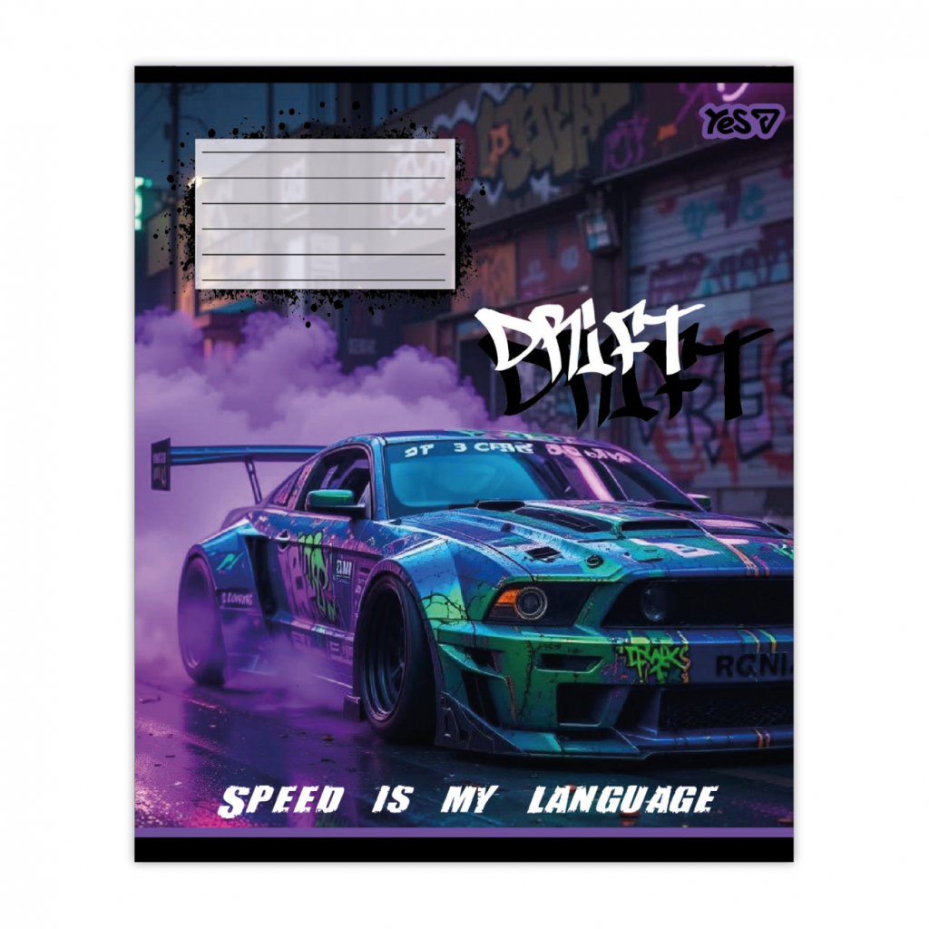 Зошит Yes Drift А5 24 аркуша лінія (768885)