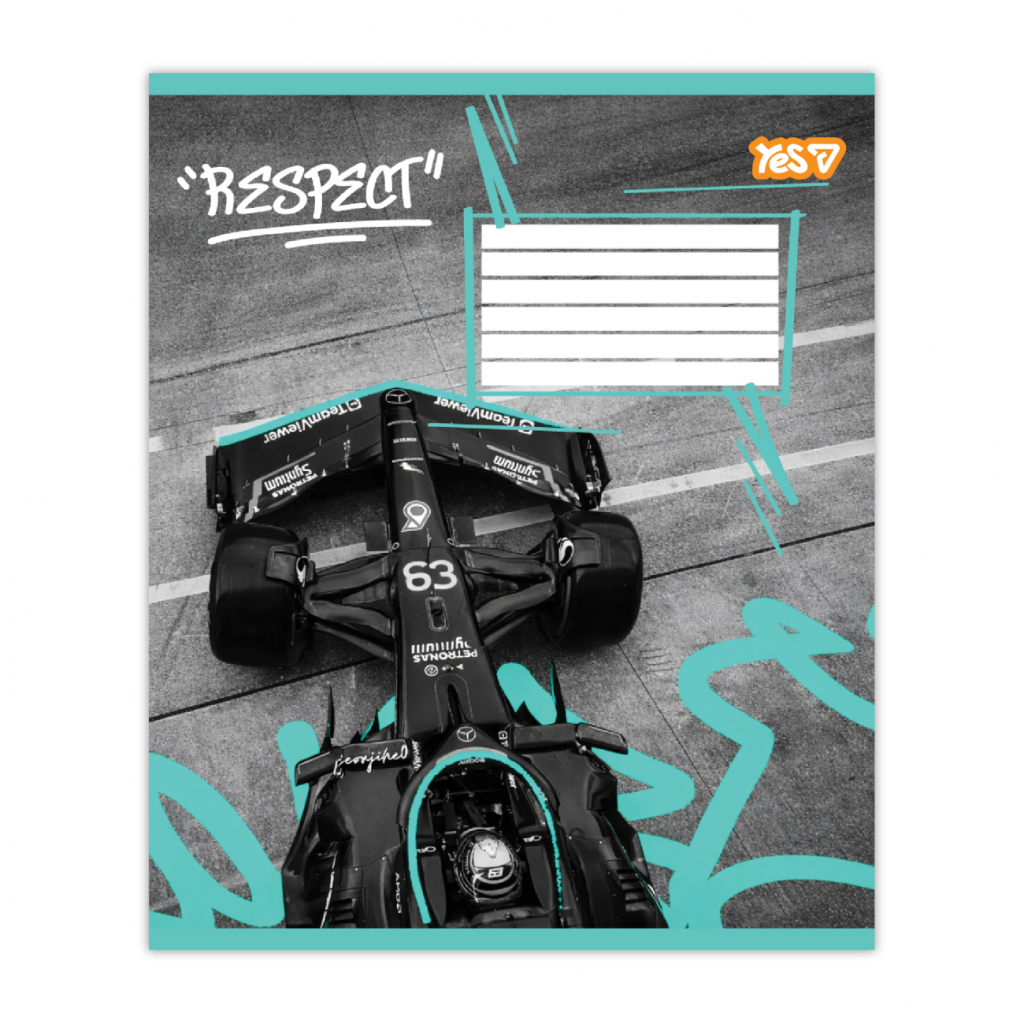 Зошит Yes Respect А5 48 аркушів клітинка (768890)