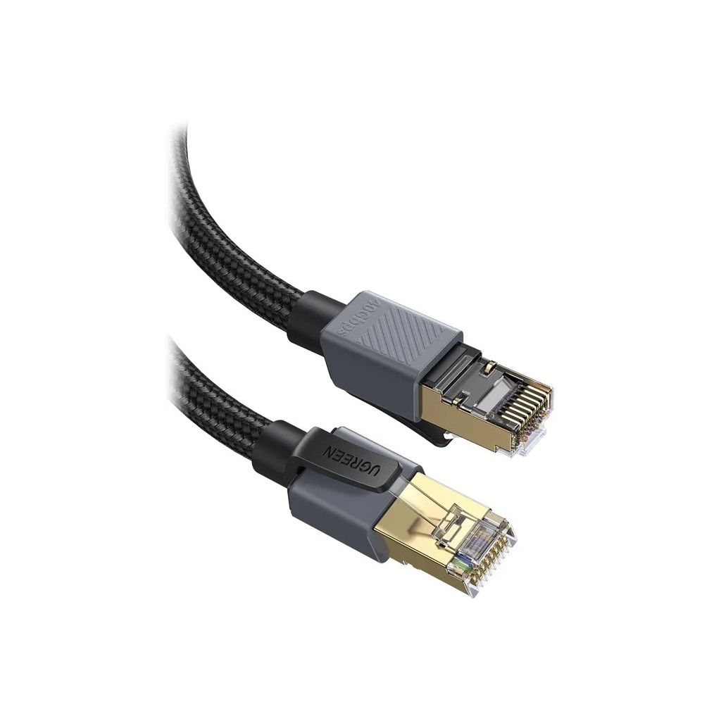 Патч-корд 5m F/FTP cat 8 RJ-45 black 40Gbps 2000MHz Ugreen (85731) Патч-корд 5m F/FTP cat 8 RJ-45 black 40Gbps 2000MHz Ugreen (85731)