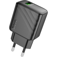 Зарядний пристрій HOCO CS21A USB 18W QC3.0 black (6942007609883)