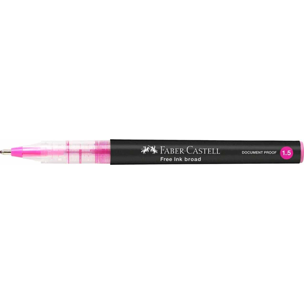 Ролер Faber-Castell Free Ink rollerball, колір чорнила рожевий, 1,5 мм, одноразовий (31224) Ролер Faber-Castell Free Ink rollerball, колір чорнила рожевий, 1,5 мм, одноразовий (31224)