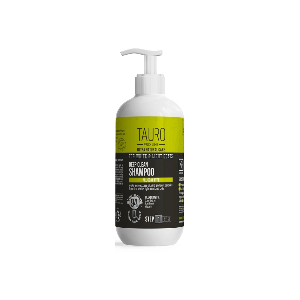Шампунь для тварин Tauro Pro Line Ultra Natural Care White Coat Deep Clean 400 мл (TPL63615) Шампунь для тварин Tauro Pro Line Ultra Natural Care White Coat Deep Clean 400 мл (TPL63615)