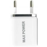 Зарядний пристрій Maxpower Double 2.1A+1A White/Silver (33828)