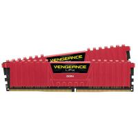 Модуль пам'яті для комп'ютера DDR4 16GB (2x8GB) 2400 MHz Vengeance LPX Red Corsair (CMK16GX4M2A2400C16R)